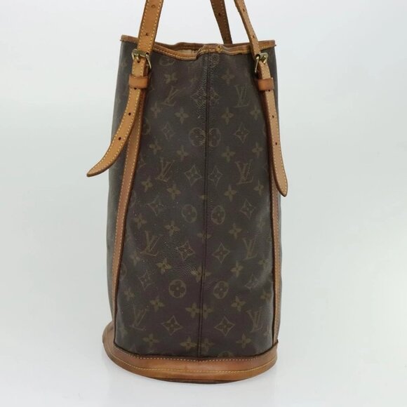 LOUIS VUITTON Monogram Bucket GM Shoulder Bag M42236 LV Auth 52335 - Picture 6 of 16